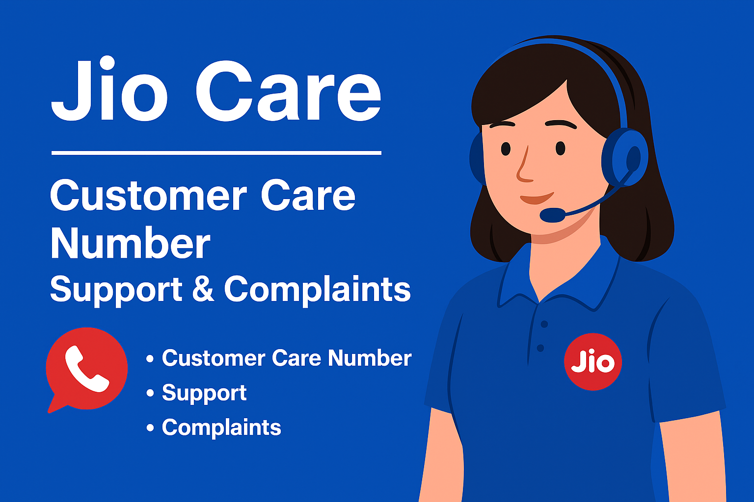 Jio Care customer support helpline banner