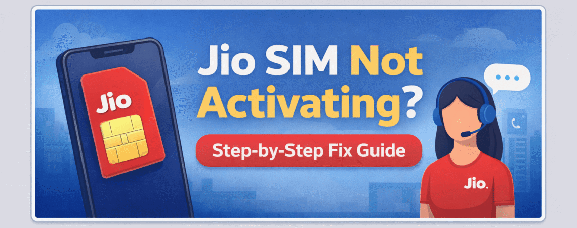 Why Jio SIM Not Activating? Causes & Fix
