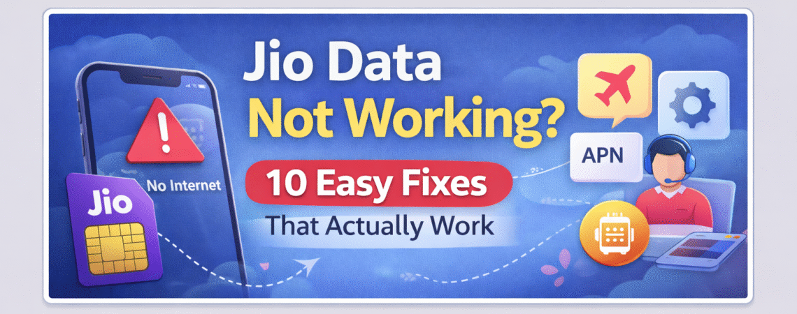 Jio Data Not Working