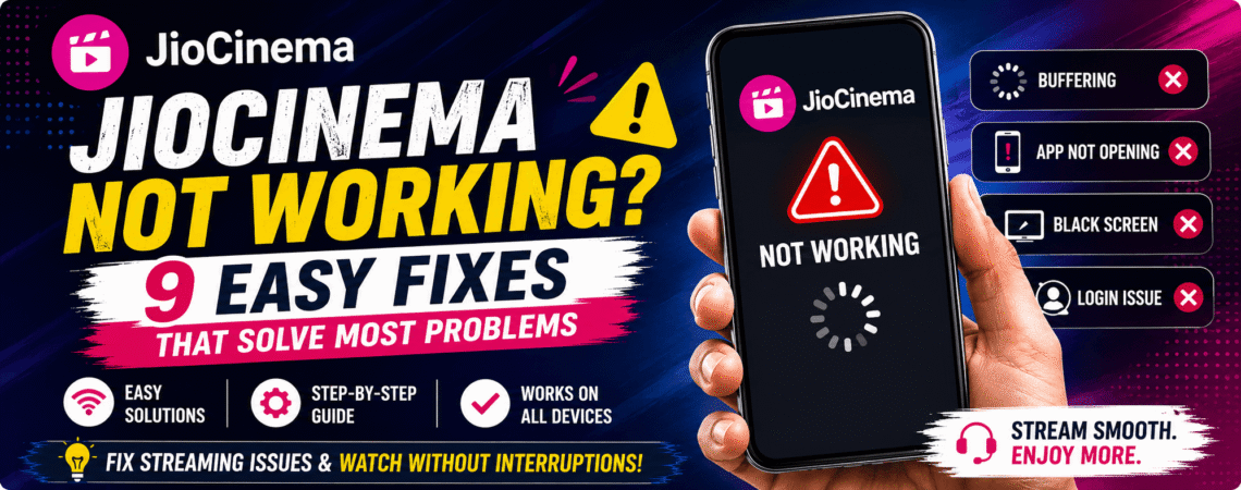 jiocinema not working fix guide with easy solutions