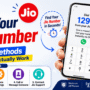 how to check Jio number using 1299 and MyJio app